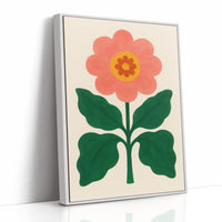 Sunny Bloom in Coral and Green