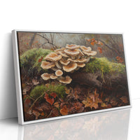 Autumn Mushrooms Dance Among Leaves