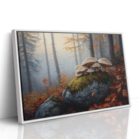 Autumn Mushrooms Dance On Stone