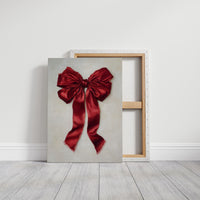 Red Silk Bows December's Promise