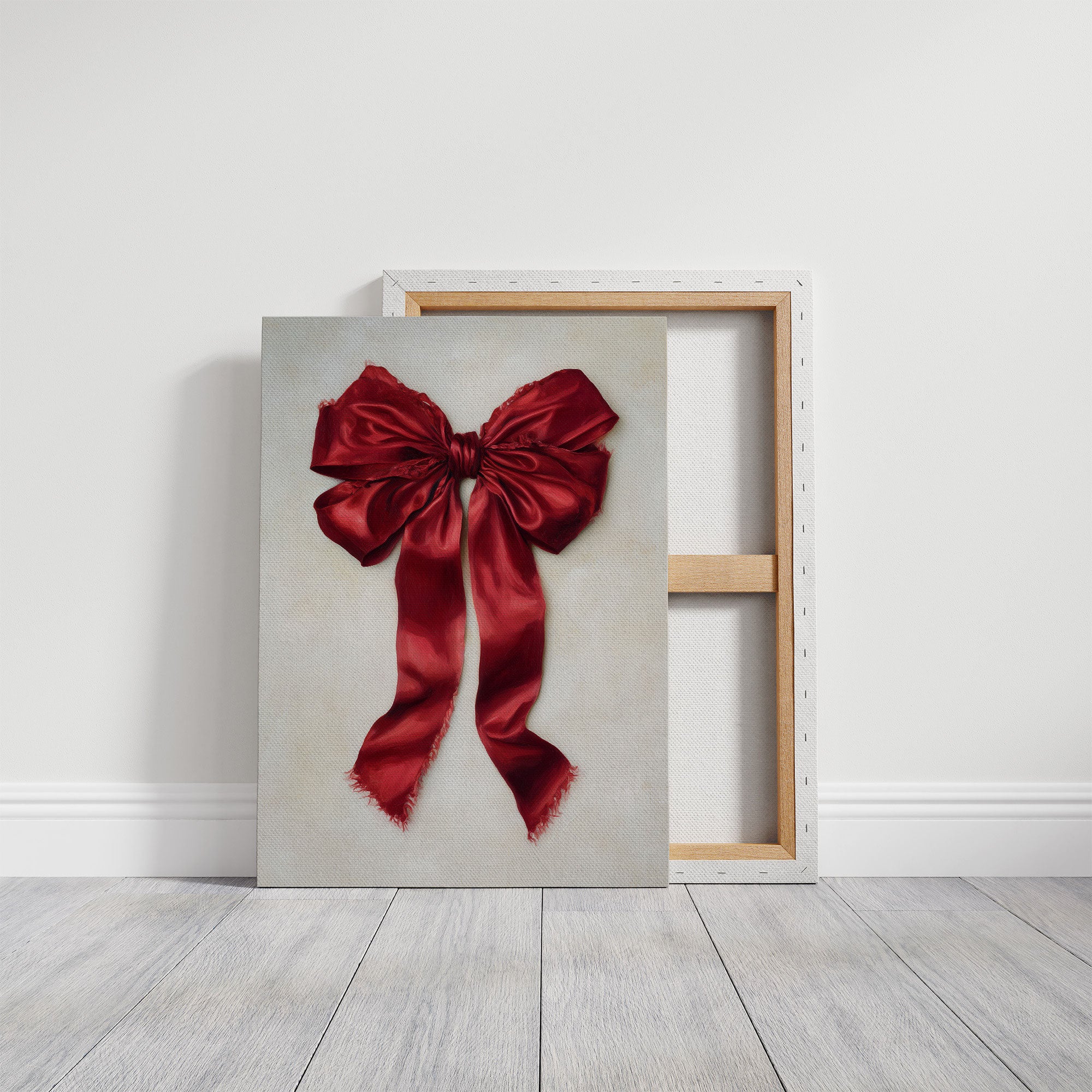 Red Silk Bows December's Promise