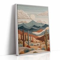Desert Symphony in Textured Relief