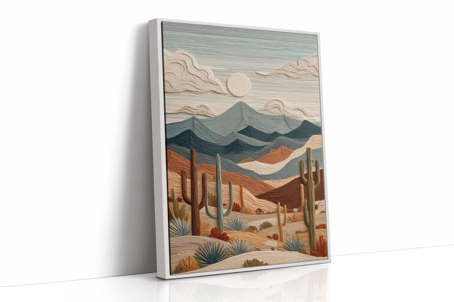 Desert Symphony in Textured Relief
