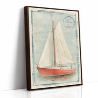 Coral Sails Await Morning Tide
