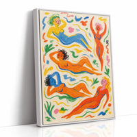 Joyful Nudes in Colorful Flow