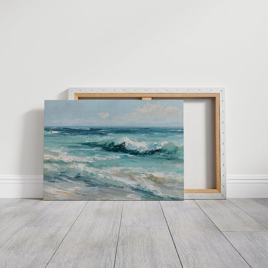 Teal Waves Beckon Morning Light