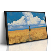 Rider Through the Golden Wheat