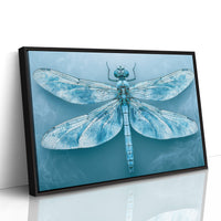 Frost-Blue Dragonfly Study