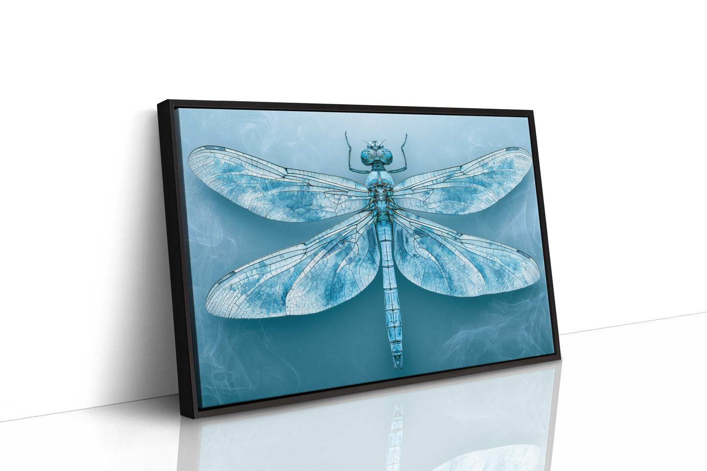 Frost-Blue Dragonfly Study