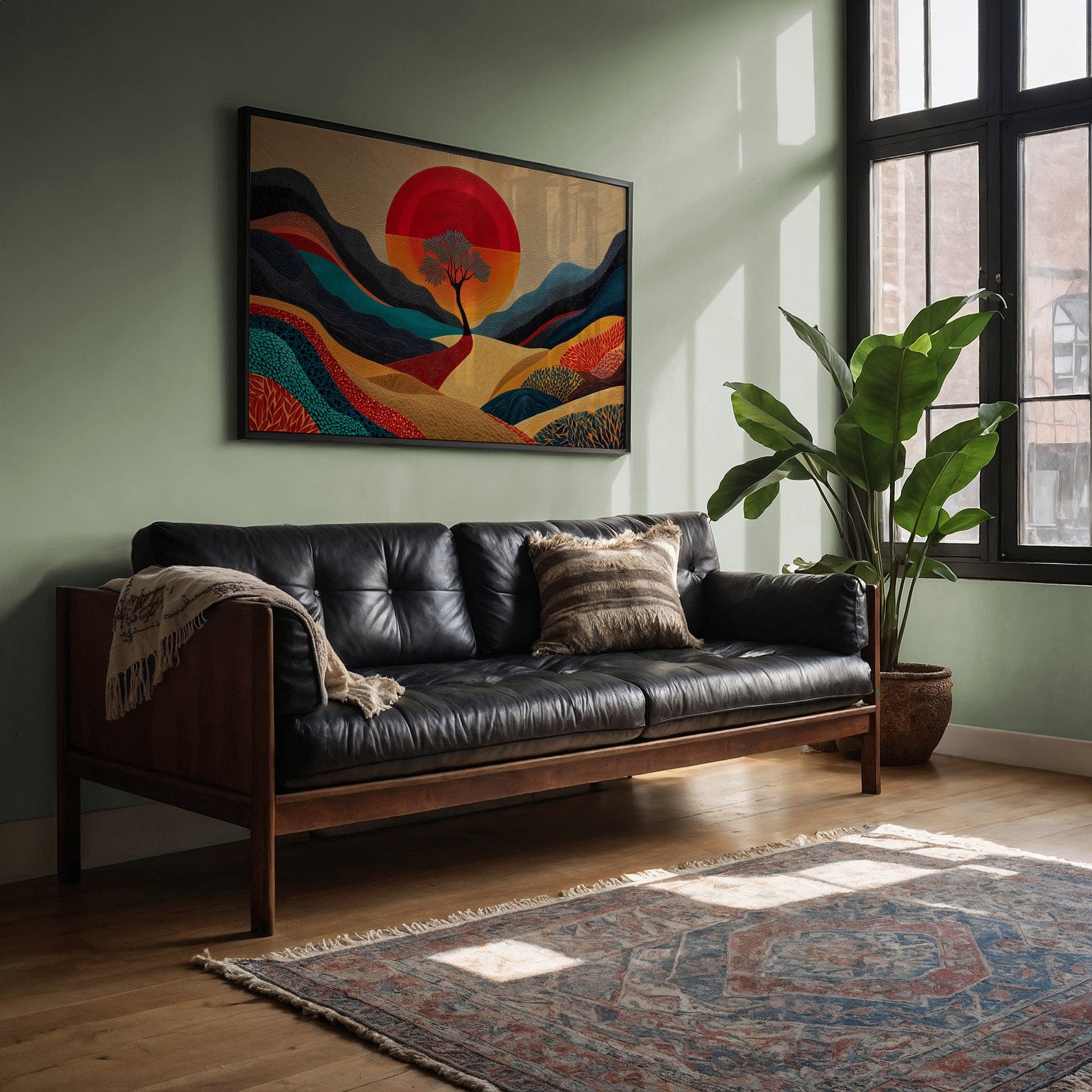 Lone Tree Dances At Sunset's Peak