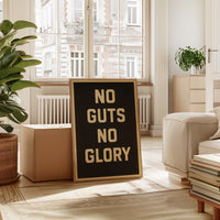 No Guts No Glory Vintage Poster