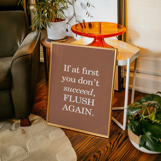 Bathroom Wisdom Glows In Bronze
