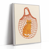 Orange Tabby in a Market Tote