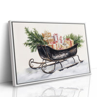 Vintage Sleigh Carries Winter Magic