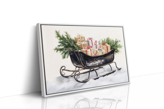 Vintage Sleigh Carries Winter Magic