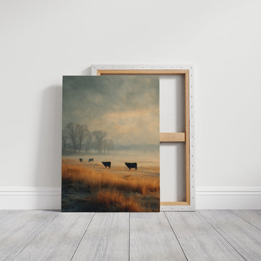 Cattle in the Morning Mist