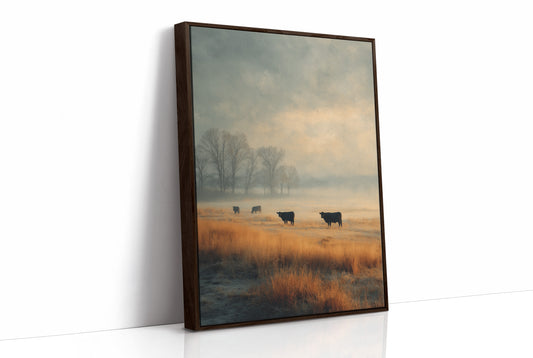 Cattle in the Morning Mist