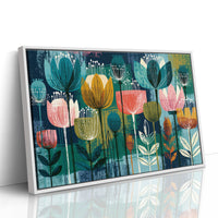 Tulip Garden, Screen Print Style