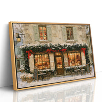 Café Tables In The Snow