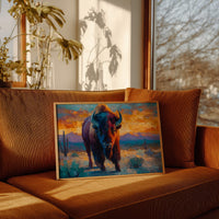 Sunset Paints The Buffalo's Soul