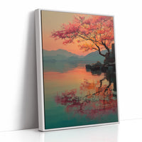 Coral Blossoms Meet Mountain Lake