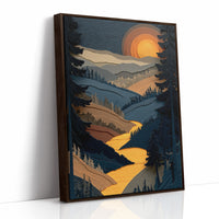 Golden River At Dusk