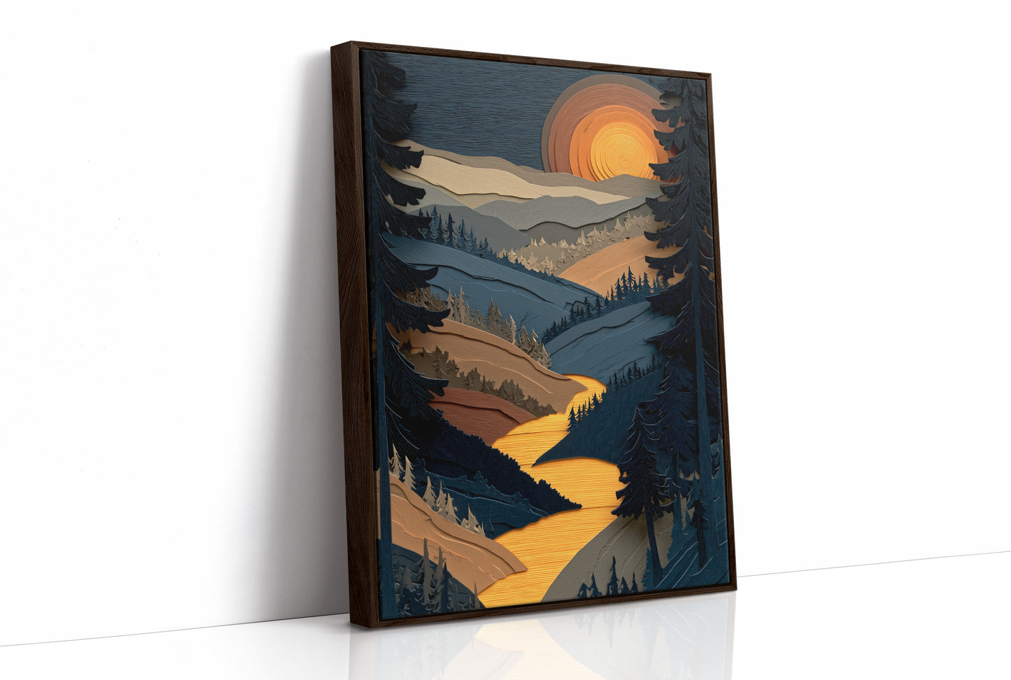 Golden River At Dusk