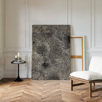 Cascading Circular Patterns in Monochrome