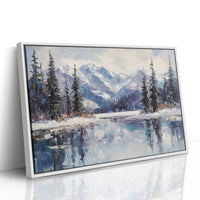 Alpine Lake Mirrors Winter's Grace