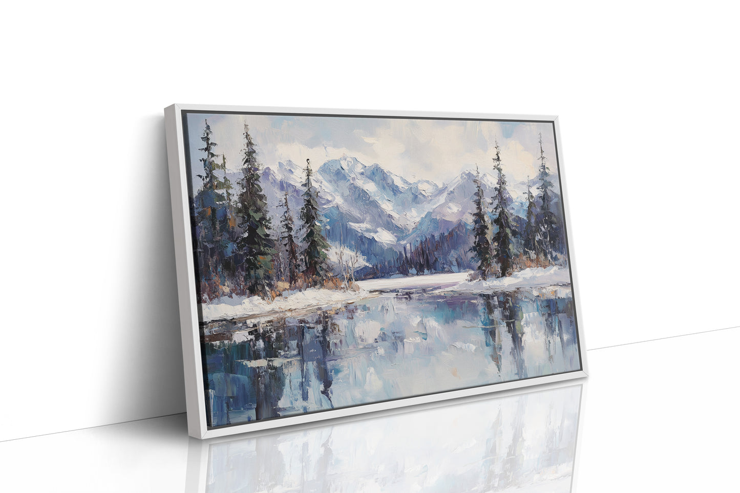 Alpine Lake Mirrors Winter's Grace