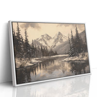 Winter's Mirror Shows Mountain Tales