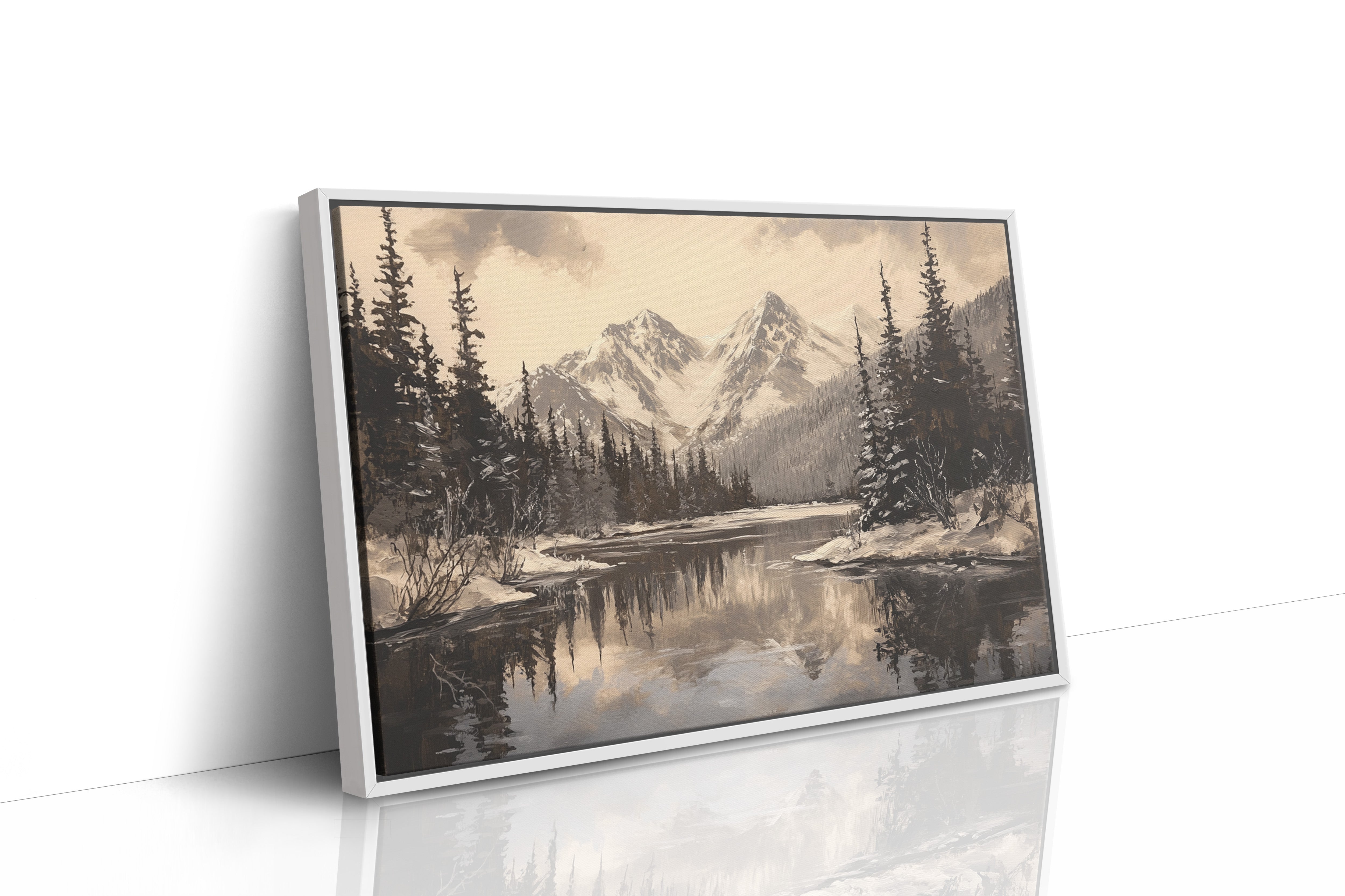 Winter's Mirror Shows Mountain Tales