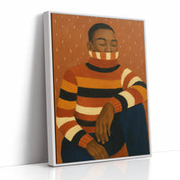 Quiet Thoughts in a Striped Sweater