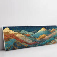 Night Sky Rising Over Gilded Clouds