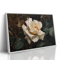 Cream Petals Among Literary Treasures