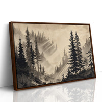 Misty Pines Catch Mountain Light