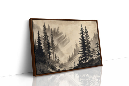 Misty Pines Catch Mountain Light