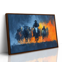 Cattle Drive Through Fire