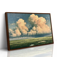 Peach Cloud Over the Marsh
