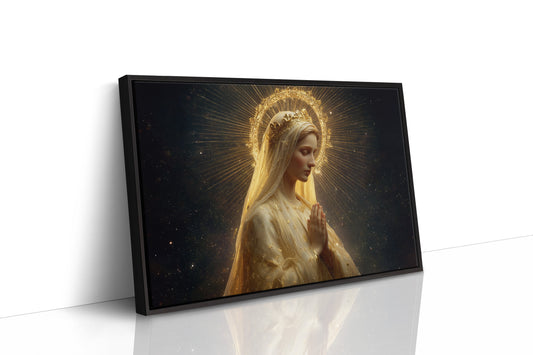 Radiant Prayer In Golden Light