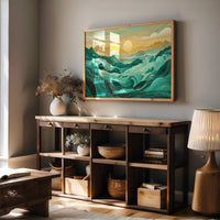 Ocean Mountains Dance At Dawn