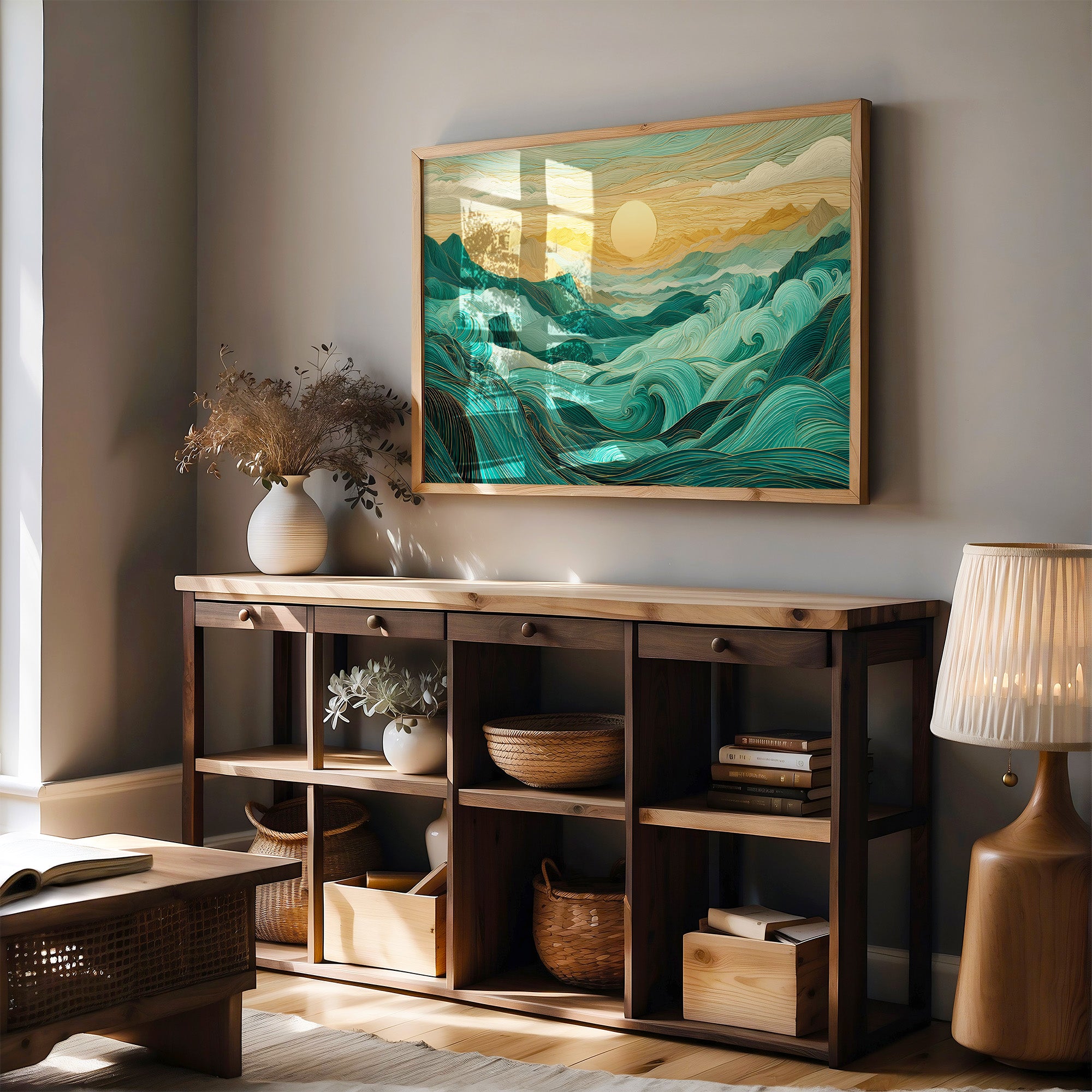 Ocean Mountains Dance At Dawn