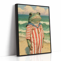Beachfront Buoyancy: Sailor Frog