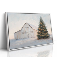 Winter Lights Warm The Barn