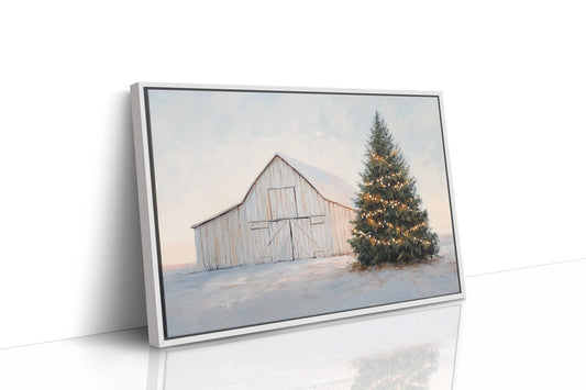 Winter Lights Warm The Barn