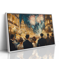 Midnight Sparkles Over Paris Streets