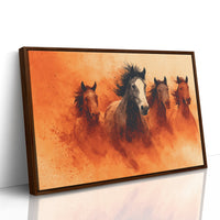Wild Herd in Amber Dust