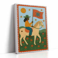 Star Rider in a Flowered Field