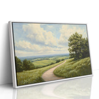 Summer Path Through Rolling Meadows