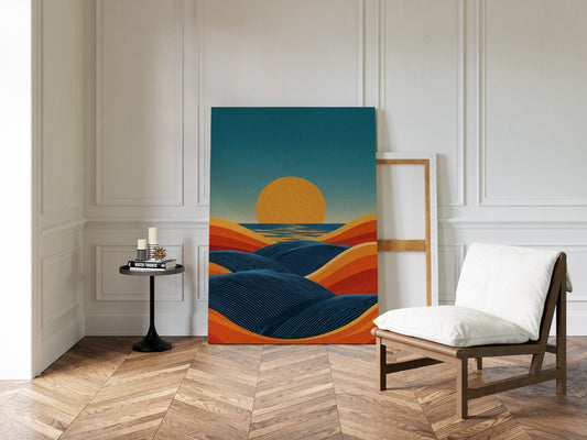 Sunset Over Rolling Dunes